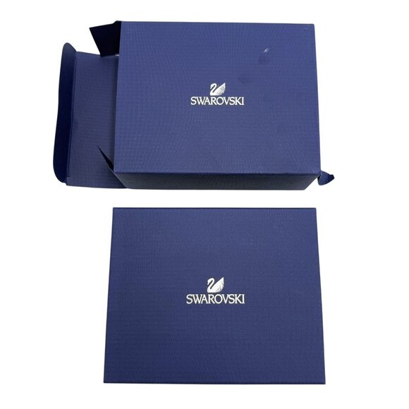 Swarovski Disney Crystal Tinker Bell Cherry Blossom Hoops Earrings Silver NEW - Picture 5 of 9